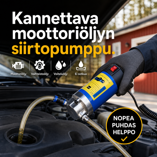 ⏰ Kannettava moottoriöljyn siirtopumppu