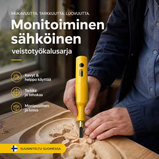🔧✨ Monitoiminen sähköinen veistotyökalusarja – 50 %:n alennus! Tarkka, tehokas, monipuolinen – sopii erinomaisesti puun, linoleumin ja DIY-projekteihin. 🔥🎨