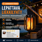 ☀️ Aurinkokäyttöinen lepattava liekkilyhty – Vedenkestävä ja automaattisesti syttyvä – Realistinen lämmin hehku, täydellinen terasseille, puutarhoihin tai poluille – ei johdotusta 🌙