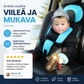 💞YLI 50 000 MYYTY!🧳 Kannettava lasten turvaistuin – Kevyt 0,4 kg, kokoontaitettava ja hengittävä verkkomateriaali. 5-pisteinen turvavaljaat 0–12-vuotiaille – stressitöntä matkaa! 🚗✨