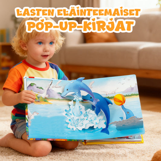 Lasten eläinaiheinen pop-up -kirja