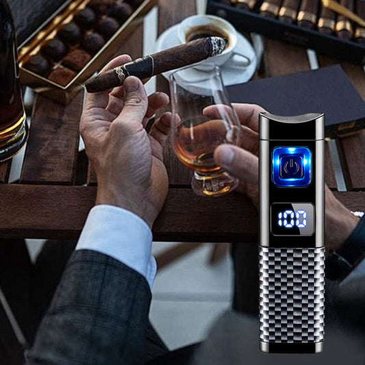 Latautettava ja täyttömahdollinen sigaritulituskone LED-näytöllä