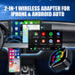 2-in-1-langaton sovitin iPhone & Android Autolle