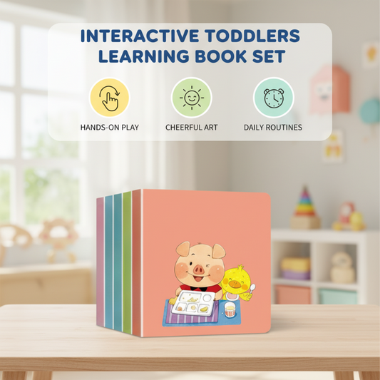 10PCS Interactive Toddlers Learning Book Set
