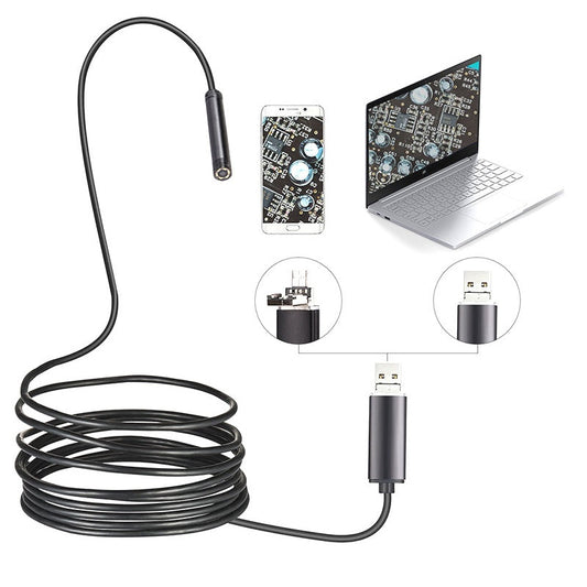 Vedenpitävä USB-endoskooppikamera LED-valolla