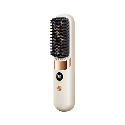 💇‍♀️🔥 3-in-1 Langaton Hiustensuoristusharja – Suorista, Kiharru & Selvitä – USB-C Ladattava, 4 Lämpöasetusta – Täydellinen Hiustyyli Missä Tahansa! ✨