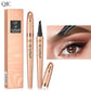 ✏️ OSTA 1 SAAT 1 ILMAISEKSI! ✨ 3D Microblading kulmakarvakynä – 4-piikkinen kärki, vedenpitävä ja luonnollinen karvamainen vedot 🖌️