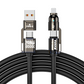 🔌Tehokas 4-in-1-pikalatausjohto, 240W PD -moniliitäntälatausjohto, USB-A/USB-C–Type-C/Lightning, yleispikalatausjohto puhelimille ja kannettaville tietokoneille