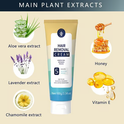 🔥Kivuton koko vartalon karvanpoistovoide miehille ja naisille – Ihoystävällinen kaikille alueille🌿