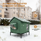🏠 🐈 Kaasäänkestävä korotettu ulkokissatalo – vedenpitävä, eristetty, kokoontaitettava 🌧️
