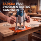 Alumiiniseoksesta valmistettu puujyrsimen urituskiinnikkeen ohjaintyökalu