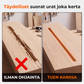 Alumiiniseoksesta valmistettu puujyrsimen urituskiinnikkeen ohjaintyökalu