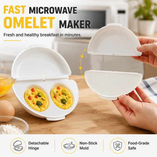 🍳 2-in-1-mikroaaltouuni-omeletti- ja munakeittolaite
