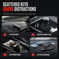 Auton avaimenperän pidike koukulla